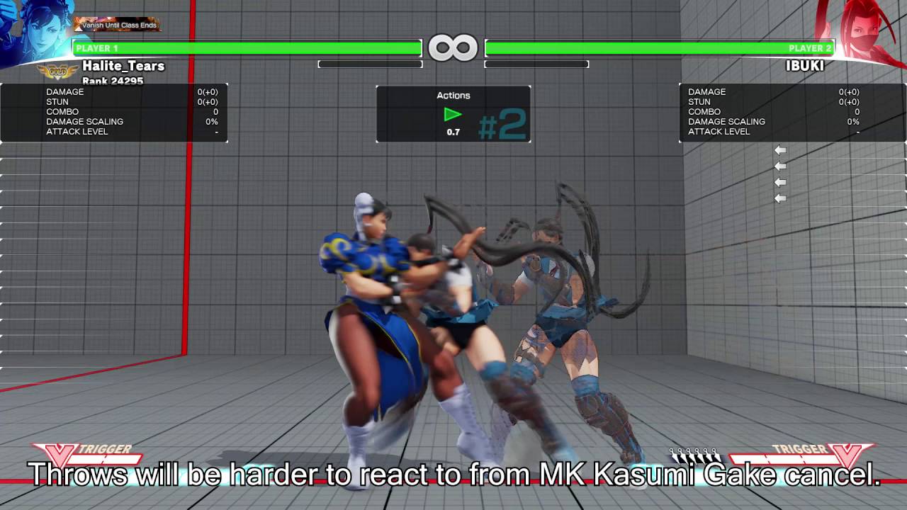 SFV- Ibuki Standing Medium Kick Target Combo Resets/Mixups