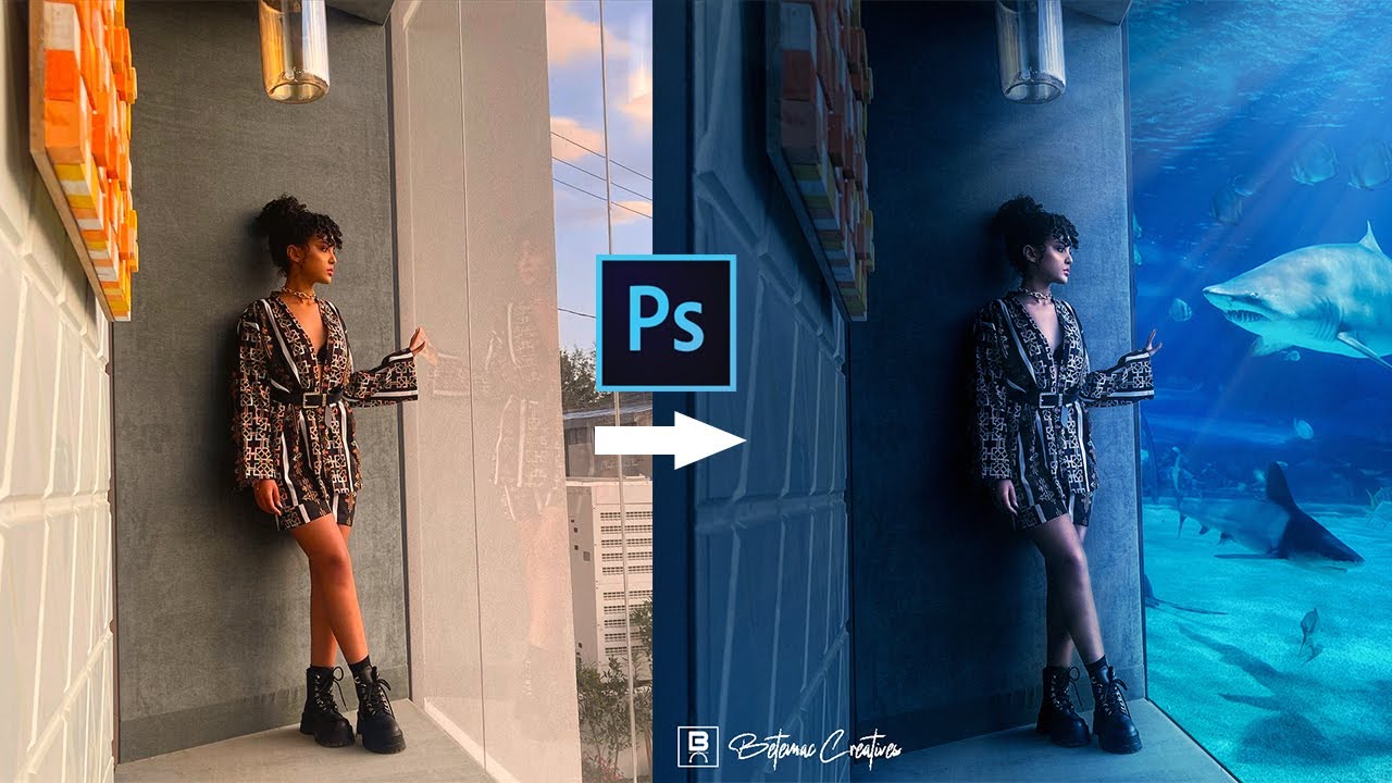 Photoshop under water effect photo editing tutorial 2022