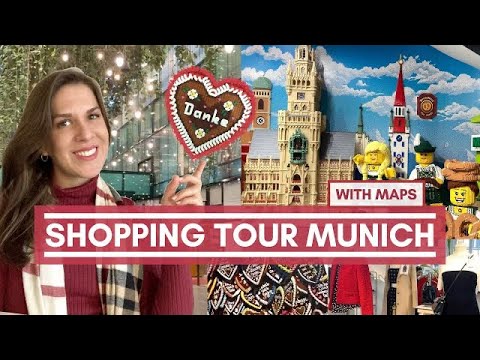 Munich SHOPPING Tour with MAPS 🛍 | Best popular Places + cool Souvenirs 🇩🇪