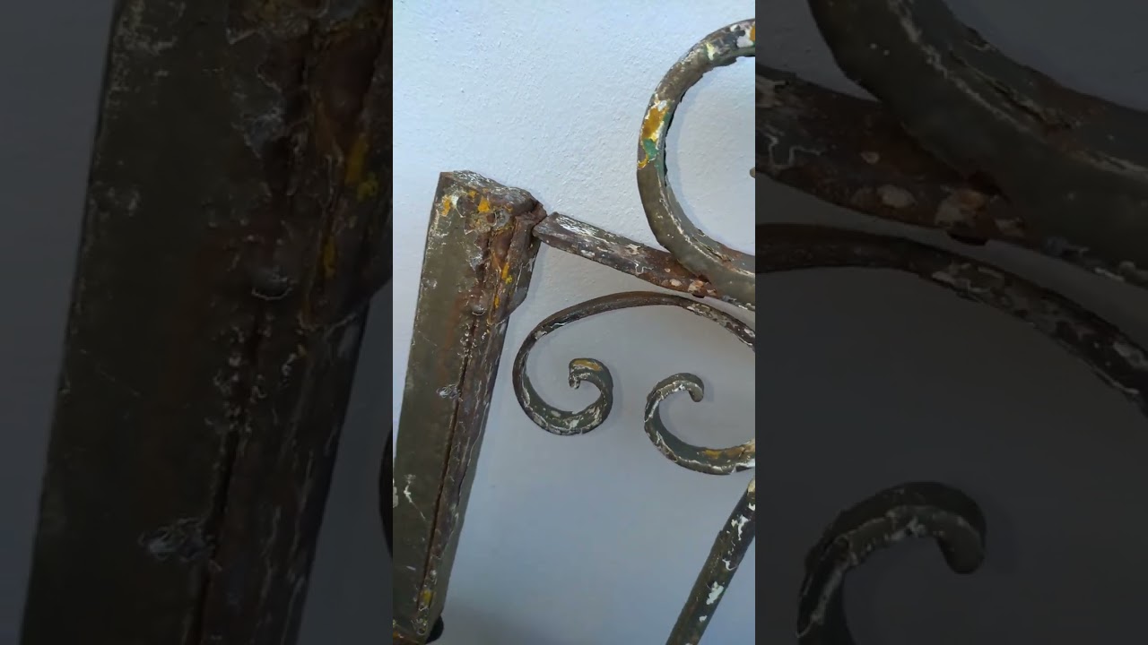 Portão forjado rebitado centenário!