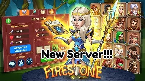 GameplayLive Stream || Firestone Idle RPG NEW SERVER!!