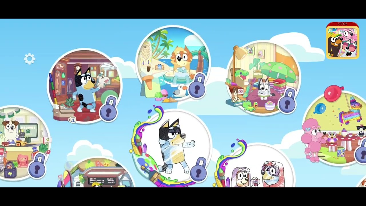 Play my favorite game called bluey