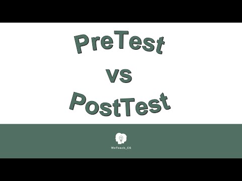PreTest vs PostTest 080916