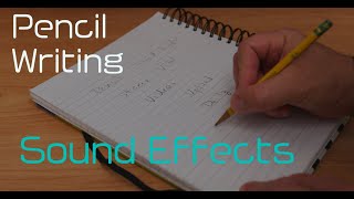 Pencil writing Sound Effect in ((STEREO))