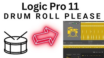 Logic Pro 11 HOW TO DRUM & CYMBAL ROLLS | Flams Too - Drum Kit Designer: Snare Tom & Cymbal Rolls