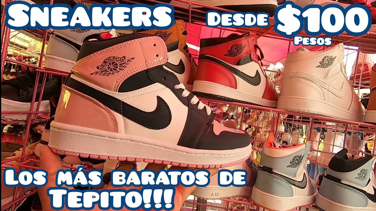 clon nacional los sneakers más baratos de Tepito desde 100 pesos oferta jordan Adidas!!🔥 - YouTube