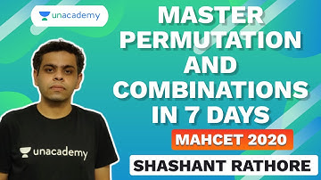MASTER Permutation and Combinations in 7 days for MAHCET 2020 by Shashant Rathore