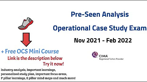 CIMA OCS TreadCushy Pre-seen Analysis - Feb 2022 - DayDayNews