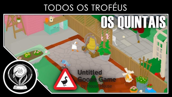 COMO COMPLETAR AS TAREFAS DO JARDIM EM Untitled Goose Game - Multiplayer!  (Coop gameplay PT BR) 