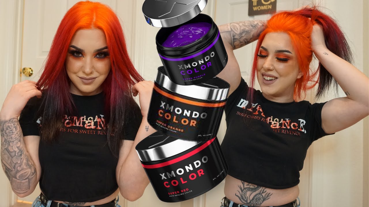 Trying XMondo Color! Dying my hair Neon Orange! YouTube