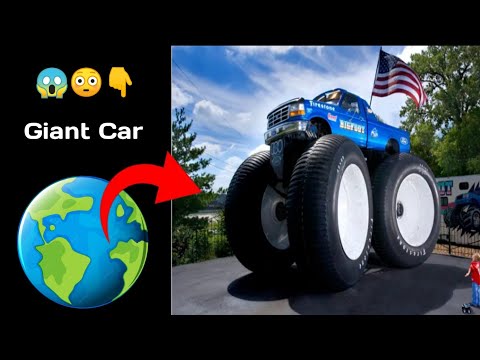 OMG 😳 I found giant wheels car on google maps and google earth #googlestreetview