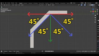 How To Make A Perfect 45 Degree Angle In Blender