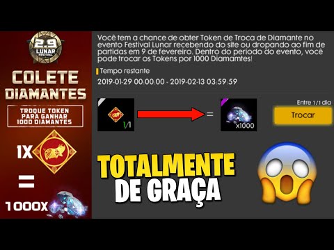 CORRE! PEGUE SEUS 1000 DIAMANTES DE GRAÇA NO FREE FIRE E MUITO MAIS! (IMPORTANTE)