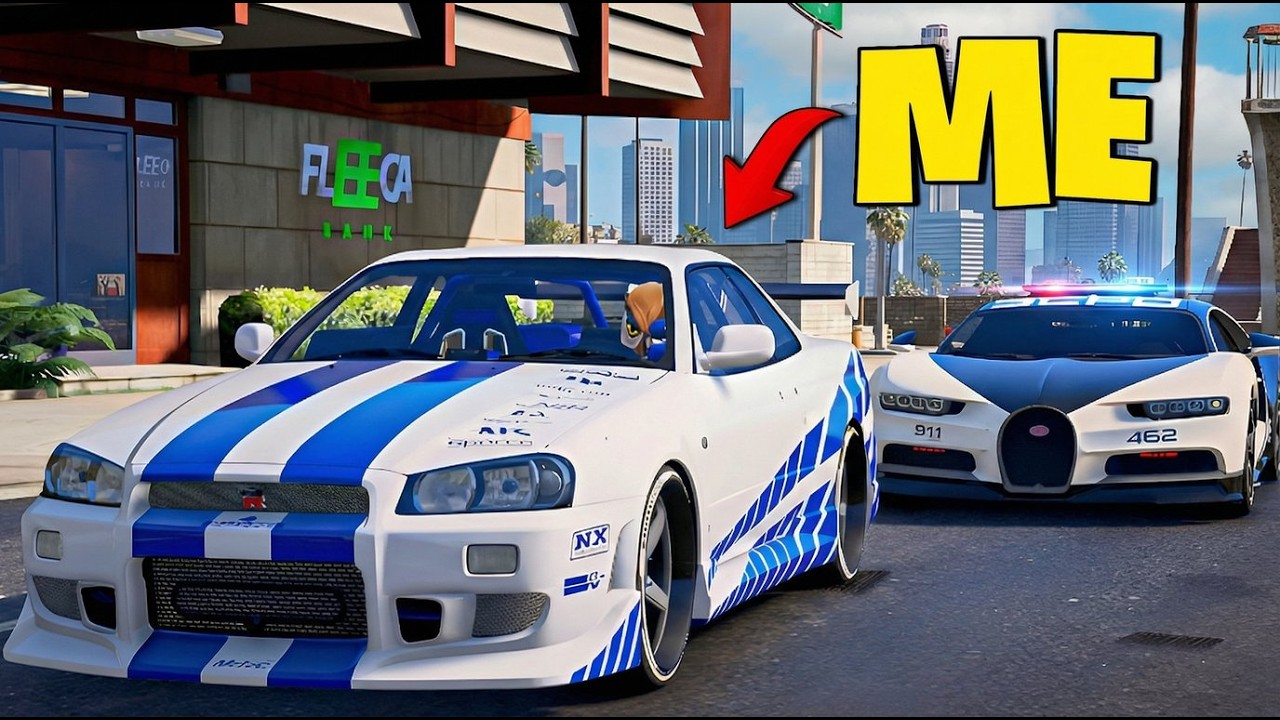 Robbing Banks and Escaping using a Fast And Furious Cars sa GTA 5