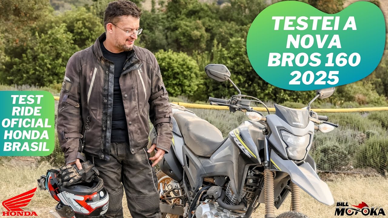 Testei a nova HONDA BROS 160 2025, é isso TUDO mesmo? Vou te contar como é pilotar a fera ON e OFF.