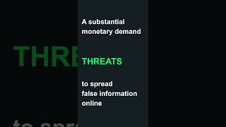 2017 Dr  Ddnard became the target | an extortion attempt |Threat to spread false informtion online