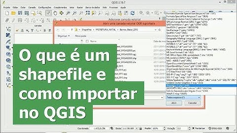O que é  e como abrir shapefiles no QGIS