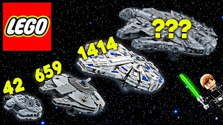 LEGO Star Wars Millennium Falcon In Different Scales - Building Size Comparison