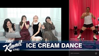 BLACKPINK Teaches Guillermo the Ice Cream Dance