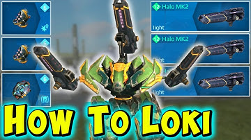 HOW TO LOKI with HALO - Trolling War Robots Mk2 Maxed Gameplay WR
