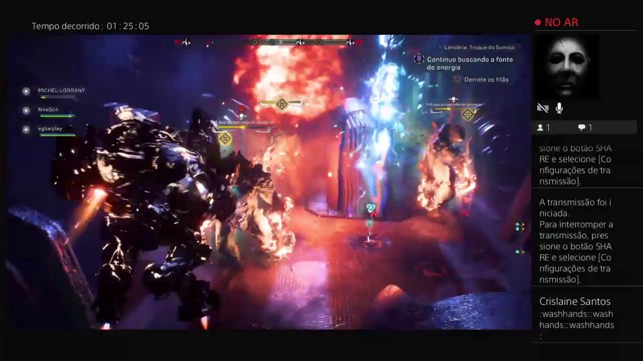 Transmissão ao vivo do PS4 de xXBRUXUXx
