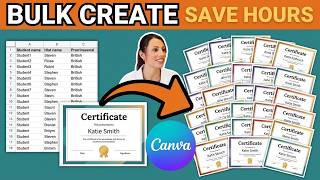 How to Bulk Create Certificates & Revision Posters in Canva (Step by Step)