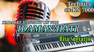 KARAOKE IDAMAN HATI - RITA SUGIARTO - DANGDUT MANUAL KN 7000 @multichannel0232