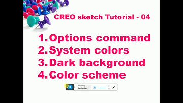 Creo Parametric setting,configration option,Display Setting,color scheme system color Tutorial