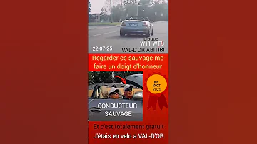 VAL D OR SAUVAGE ABITIBI QUEBEC CANADA SAUVAGE Cycliste Automobiliste Lire La Description 