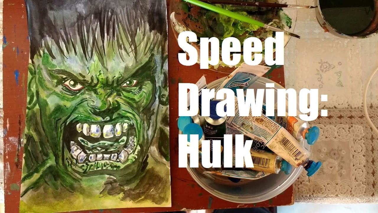 Speed Drawing Hulk YouTube