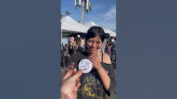 teaching people how to make buttons #zachriddleart #buttonmaker #buttonpress #fiftyfiftee50tour