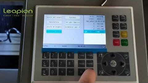 Leapion CO2 laser machine—Change the language on the control panel