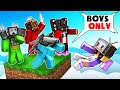 Aphmau locked on one chunk with jj and mikey and nico cameraman in minecraft  maizen