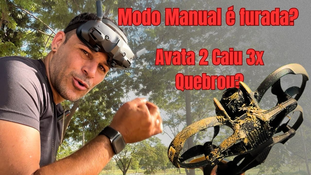 Voando DJI Avata 2 no modo manual vale a pena? Cai 3x #drone #djiavata2 #dronefpv #videofpv