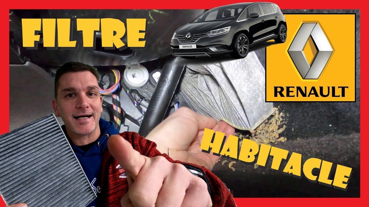 RENAULT Espace V :  Remplacer filtre habitacle facilement (Scénic IV)
