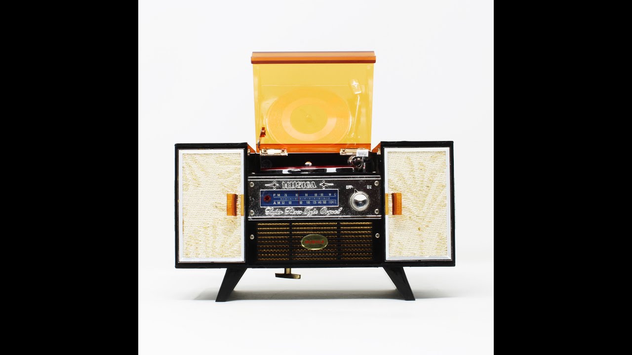 Joyero musical vintage Tocadiscos Echo Radiogram