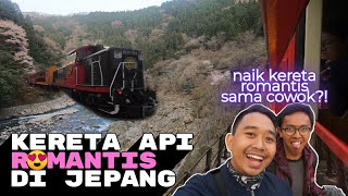 KERETA ROMANTIS STASIUNNYA DALAM TEROWONGAN! PEMANDANGAN INDAH | Trip Sagano Romantic Train Jepang