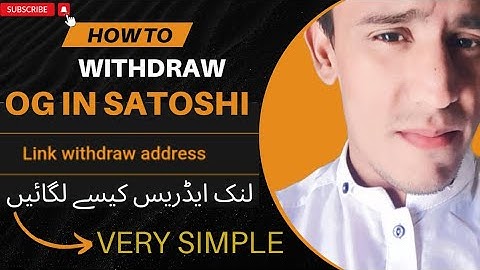 OG Withdrawal | How To Withdraw OG In Satoshi App | OG Withdrawal Link | link Adress