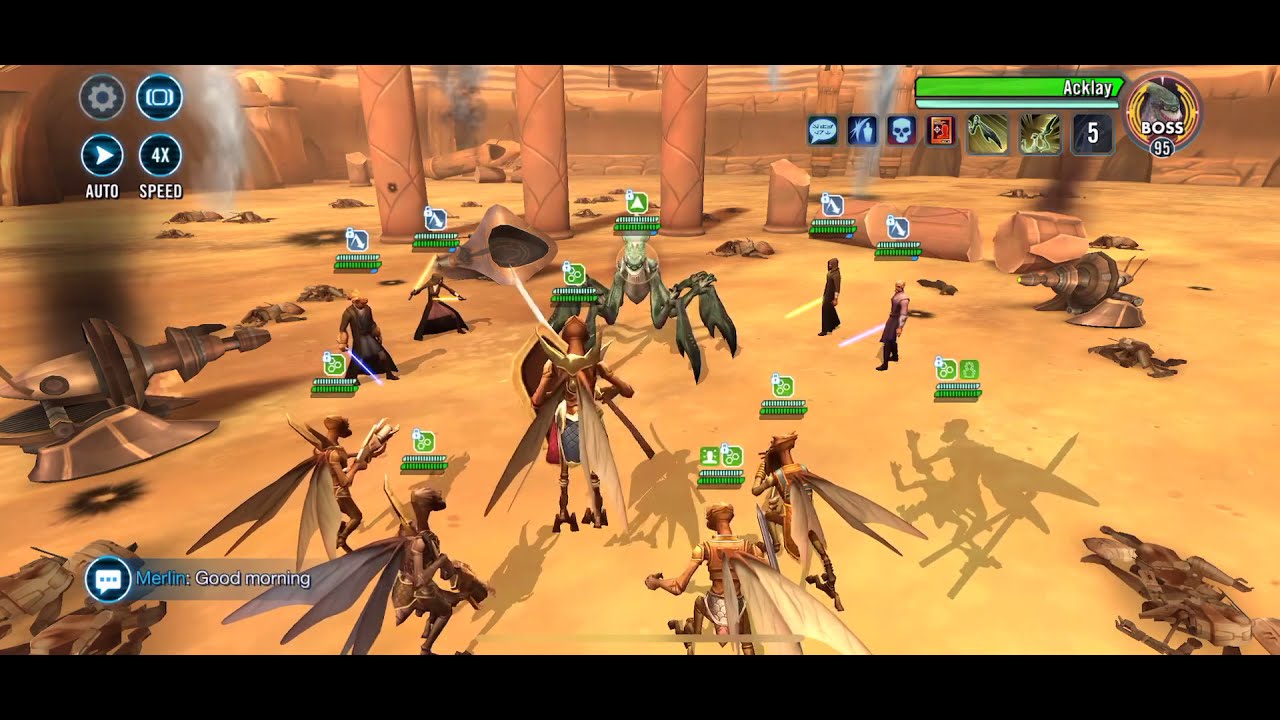 Acklay Mission SWGOH - 6* Brood and gear 12 Geos