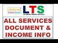 All Services Required Documents & Income Information @Ltscoindia