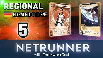 Hiveworld Regionals 2016 - #5 - Winning By Encroachment - Netrunner with TeamworkCast