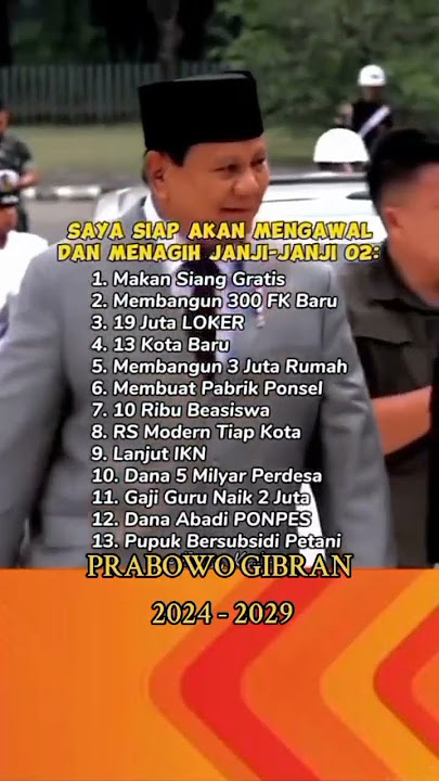 Siap-siap menagih janji-janji Prabowo-Gibran #presiden2024