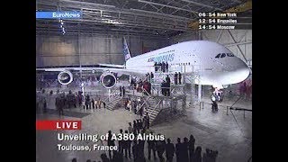 A380 Reveal Ceremony - As It Happened Live on Euronews