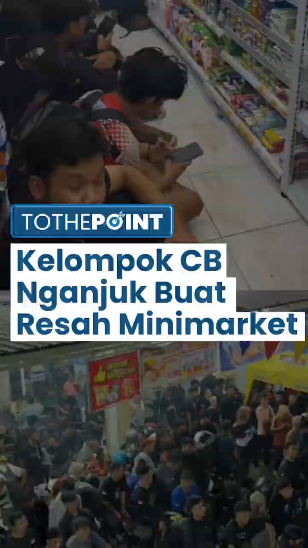 Penonton Acara Komunitas CB di Nganjuk Membuat Resah, Kotori Minimarket, Kendaran Bintang Tamu Rusak