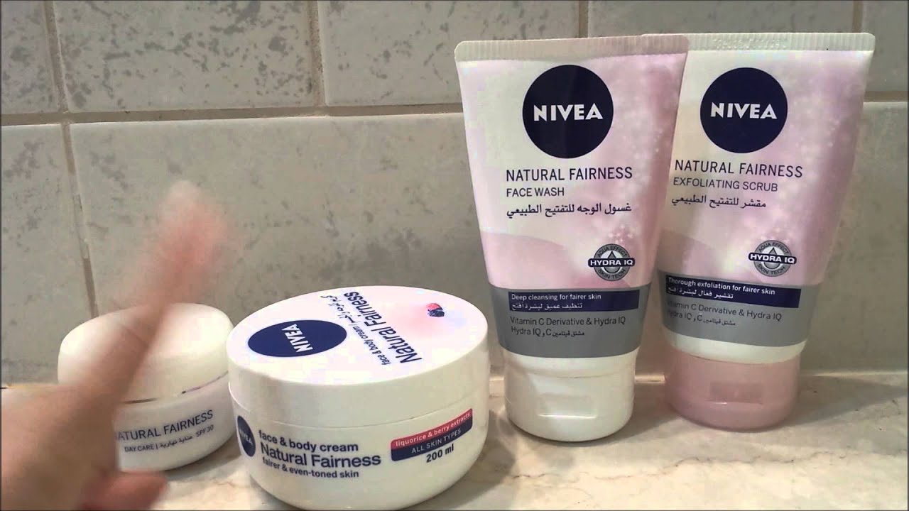 Review - Nivea Natural Fairness Skin Care Range - YouTube