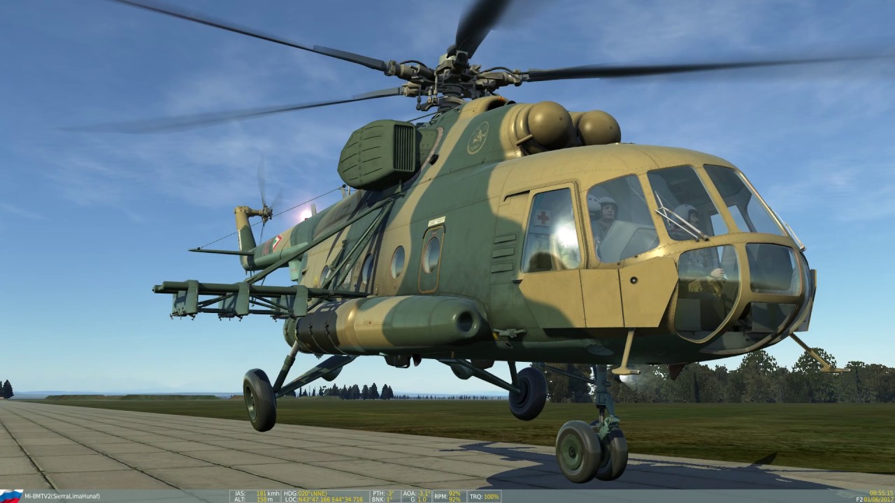 DCS HUNAF: Mi-8 Mozdok VPC-Airfield Equipment MOD External view