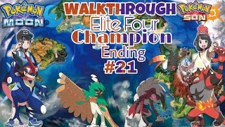 Pokemon Sun & Moon GBA Walkthrough Part 21 - Elite Four | Champion | Ending