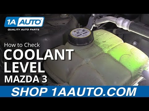 How to Check Coolant Level 08-13 Mazda 3