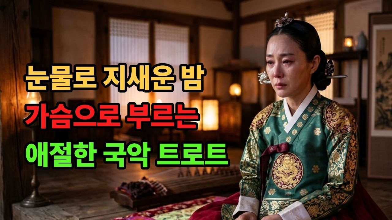 눈물로 지새운 밤, 가슴으로 부르는 애절한 국악 트로트 모음
