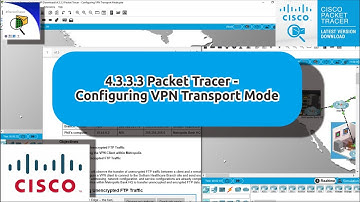4.3.3.3 Packet Tracer - Configuring VPN Transport Mode || ( Rizal Rifai )